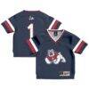 #1 Fresno State Bulldogs GameDay Greats Toddler Lightweight Collegiate Football Fashion Jersey - Navy - Front View
