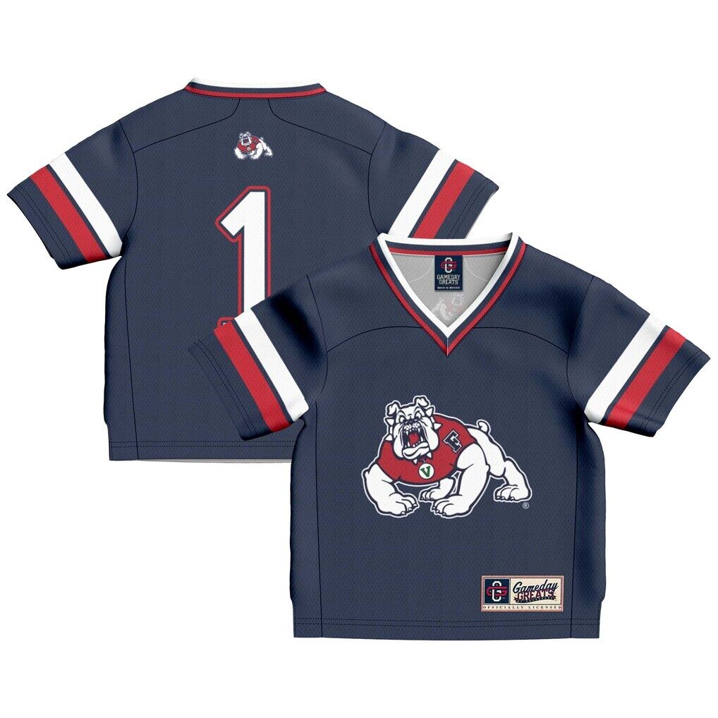 #1 Fresno State Bulldogs GameDay Greats Toddler Lightweight Collegiate Football Fashion Jersey