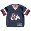 #1 Fresno State Bulldogs GameDay Greats Toddler Lightweight Collegiate Football Fashion Jersey - Navy - Side View