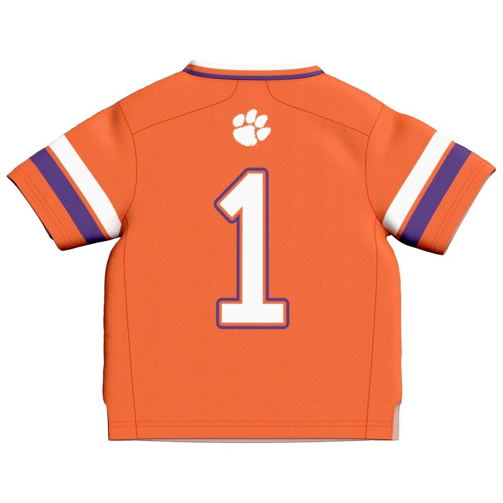 #1 Clemson Tigers GameDay Greats Toddler Lightweight Collegiate Football Fashion Jersey