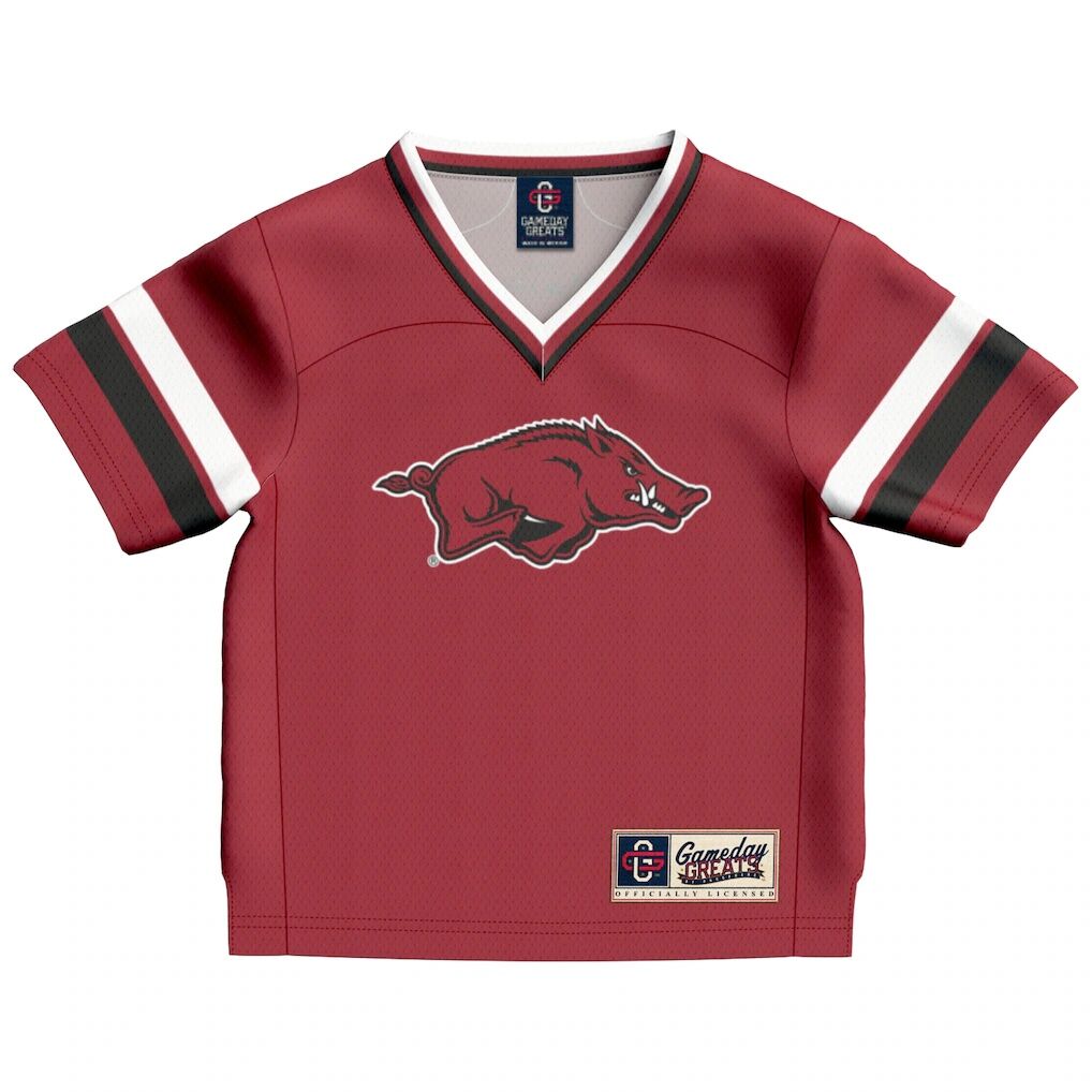 #1 Arkansas Razorbacks GameDay Greats Toddler Lightweight Collegiate Football Fashion Jersey - Cardinal