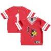#1 Illinois State Redbirds GameDay Greats Toddler Lightweight Collegiate Football Fashion Jersey - Red - Front View