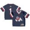 #1 Fresno State Bulldogs GameDay Greats Infant Lightweight Collegiate Football Fashion Jersey - Navy - Front View
