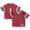 #1 Arkansas Razorbacks GameDay Greats Infant Lightweight Collegiate Football Fashion Jersey - - Front View