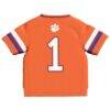 #1 Clemson Tigers GameDay Greats Infant Lightweight Collegiate Football Fashion Jersey - Orange - Detail View