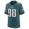 Jalen Carter Philadelphia Eagles Nike Team Game Jersey - - Side View