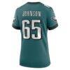 Lane Johnson Philadelphia Eagles Nike Women's Team Game Jersey - Midnight Green - Detail View