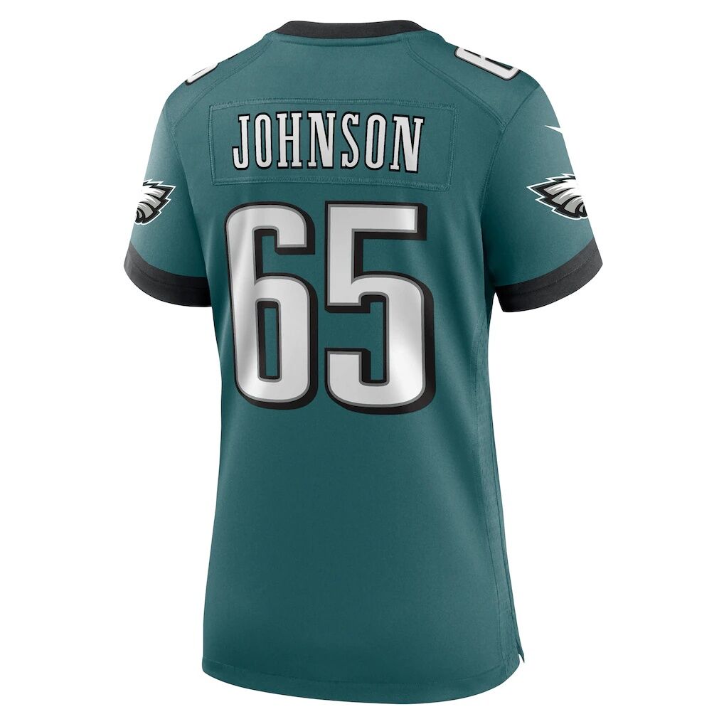 Lane Johnson Philadelphia Eagles Nike Women's Team Game Jersey - Midnight Green