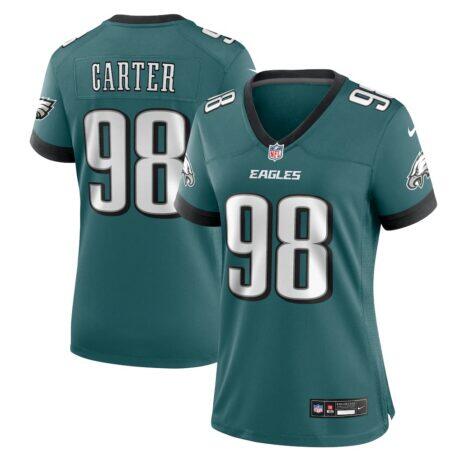 Jalen Carter Philadelphia Eagles Nike Women's Team Game Jersey - - Front View