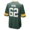 Jacob Monk Green Bay Packers Nike Game Jersey - Green - Detail View