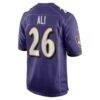 Rasheen Ali Baltimore Ravens Nike Team Game Jersey - Purple - Detail View