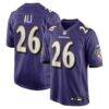 Rasheen Ali Baltimore Ravens Nike Team Game Jersey - Purple - Front View