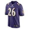 Rasheen Ali Baltimore Ravens Nike Team Game Jersey - Purple - Side View