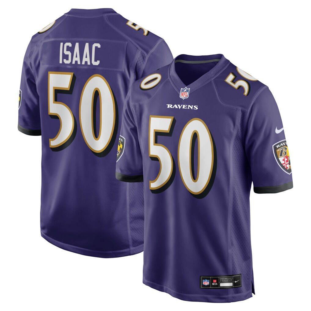 Adisa Isaac Baltimore Ravens Nike Team Game Jersey