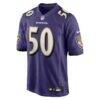 Adisa Isaac Baltimore Ravens Nike Team Game Jersey - Purple - Side View
