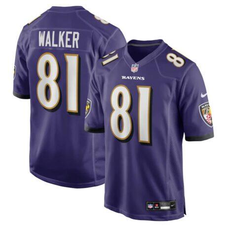 Devontez Walker Baltimore Ravens Nike Team Game Jersey - Purple - Front View