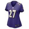 T.J. Tampa Baltimore Ravens Nike Women's Game Jersey - Purple - Side View
