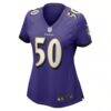 Adisa Isaac Baltimore Ravens Nike Women's Game Jersey - Purple - Side View