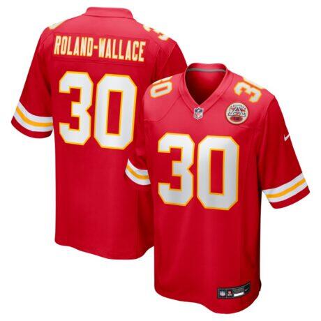 Chris Roland-Wallace Kansas City Chiefs Nike Game Jersey - Red - Front View