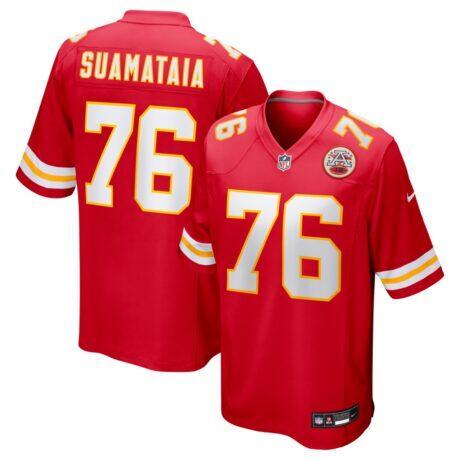 Kingsley Suamataia Kansas City Chiefs Nike Game Jersey - Red - Front View