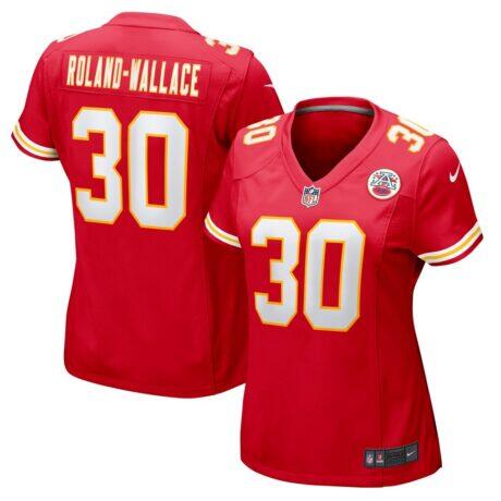 Chris Roland-Wallace Kansas City Chiefs Nike Women's Game Jersey - Red - Front View