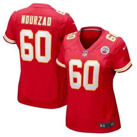 Hunter Nourzad Kansas City Chiefs Nike Women's Game Jersey - Red - Front View