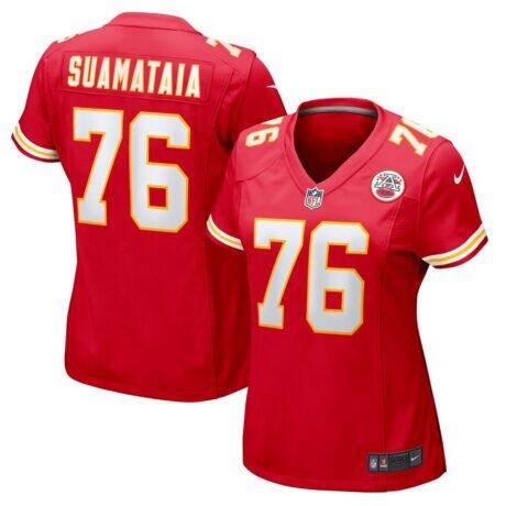 Kingsley Suamataia Kansas City Chiefs Nike Women's Game Jersey - Red - Front View
