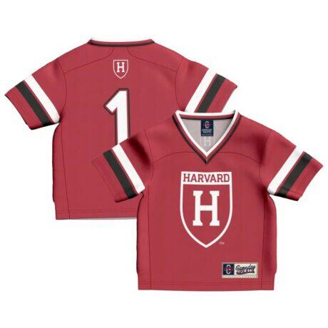 #1 Harvard Crimson GameDay Greats Infant Lightweight Collegiate Football Fashion Jersey - Crimson - Front View