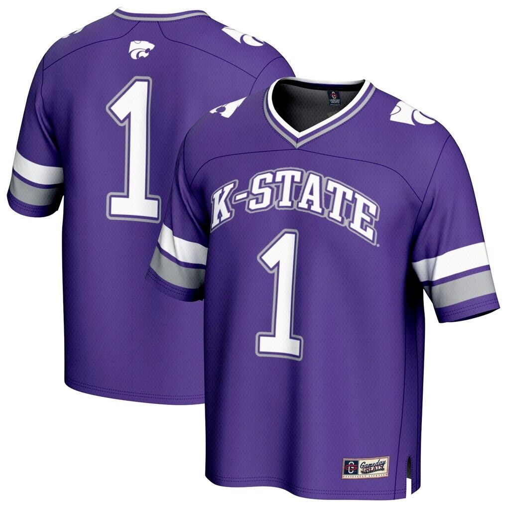 #1 Kansas State Wildcats GameDay Greats Lightweight Collegiate Football Fashion Jersey