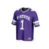 #1 Kansas State Wildcats GameDay Greats Lightweight Collegiate Football Fashion Jersey - Purple - Side View