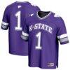 #1 Kansas State Wildcats GameDay Greats Youth Lightweight Collegiate Football Fashion Jersey - Purple - Front View