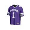 #1 Kansas State Wildcats GameDay Greats Youth Lightweight Collegiate Football Fashion Jersey - Purple - Side View