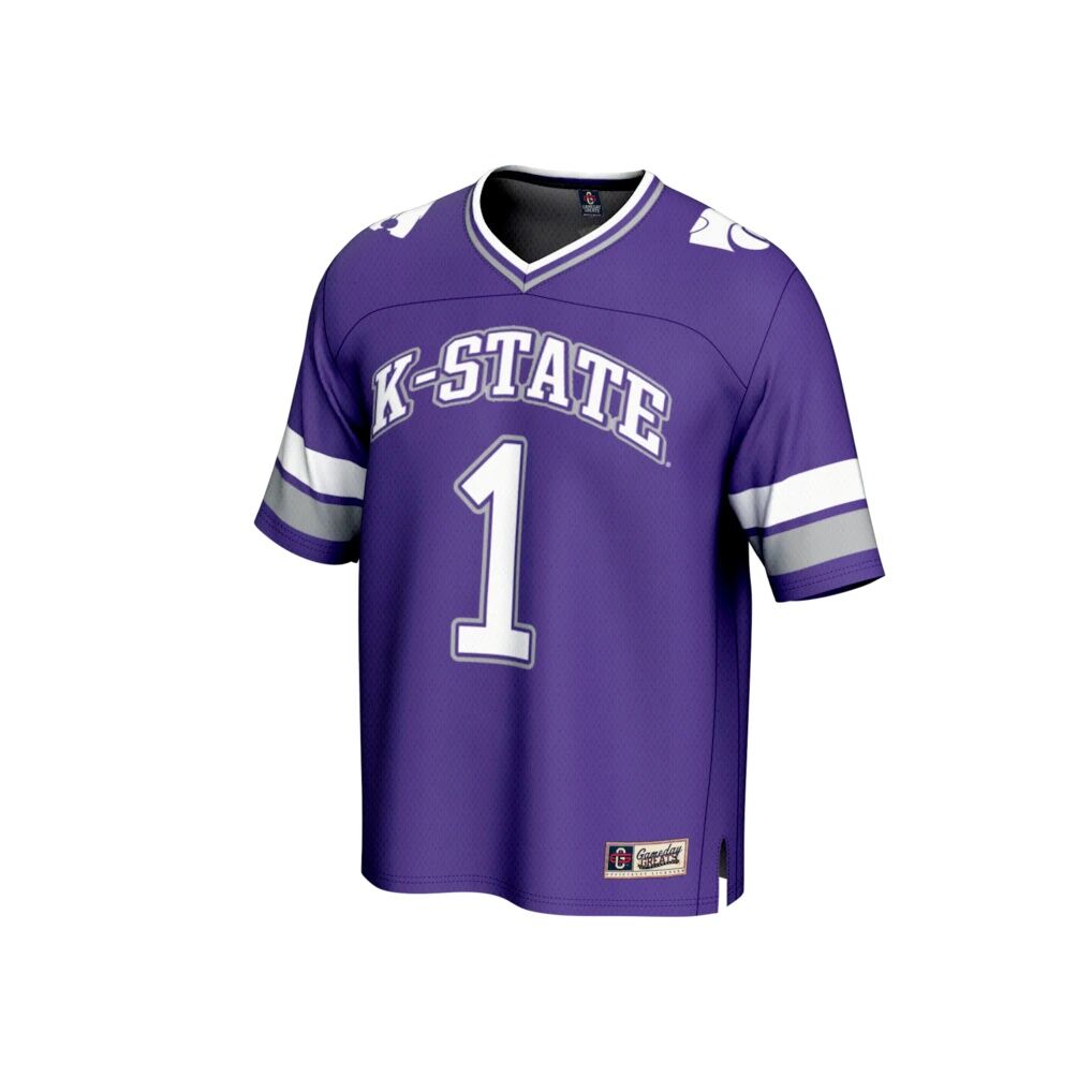 #1 Kansas State Wildcats GameDay Greats Youth Lightweight Collegiate Football Fashion Jersey