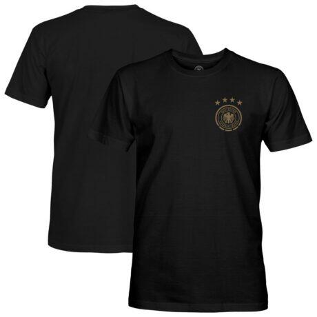 Germany National Team 1863FC Mono Badge T-Shirt - Black - Front View