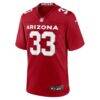 Trey Benson Arizona Cardinals Nike Team Game Jersey - - Side View
