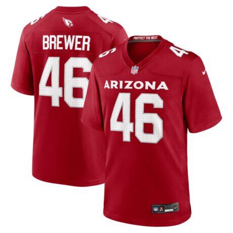 Aaron Brewer Arizona Cardinals Nike Team Game Jersey - - Front View