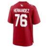 Will Hernandez Arizona Cardinals Nike Team Game Jersey - - Detail View
