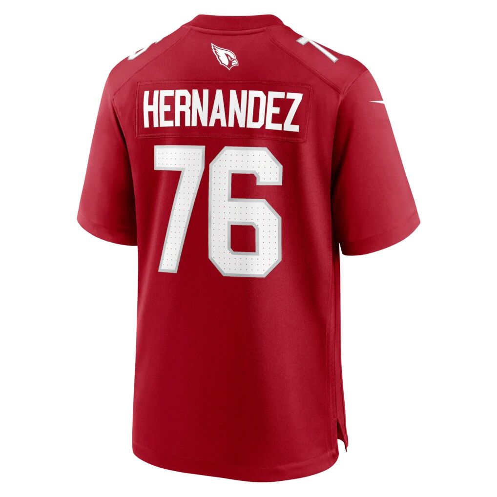 Will Hernandez Arizona Cardinals Nike Team Game Jersey -  Cardinal