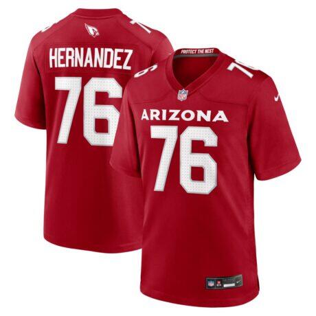 Will Hernandez Arizona Cardinals Nike Team Game Jersey - - Front View