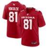 Travis Vokolek Arizona Cardinals Nike Team Game Jersey - - Front View