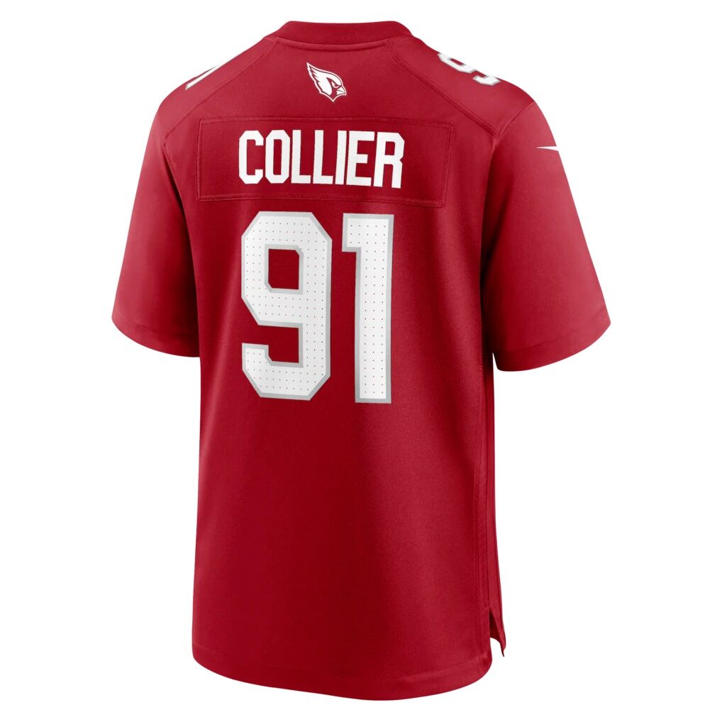 L.J. Collier Arizona Cardinals Nike Team Game Jersey -  Cardinal