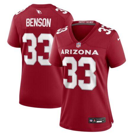 Trey Benson Arizona Cardinals Nike Women's Game Jersey - - Front View