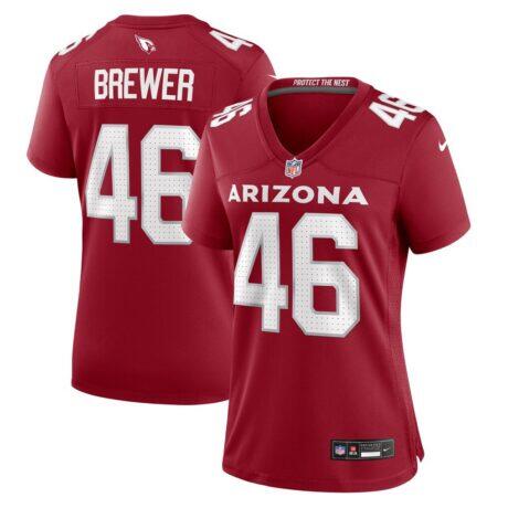 Aaron Brewer Arizona Cardinals Nike Women's Game Jersey - - Front View