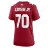 Paris Johnson Jr. Arizona Cardinals Nike Women's Game Jersey - - Detail View