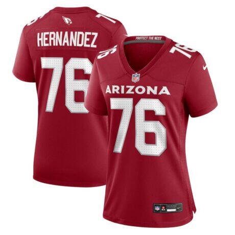 Will Hernandez Arizona Cardinals Nike Women's Game Jersey - - Front View