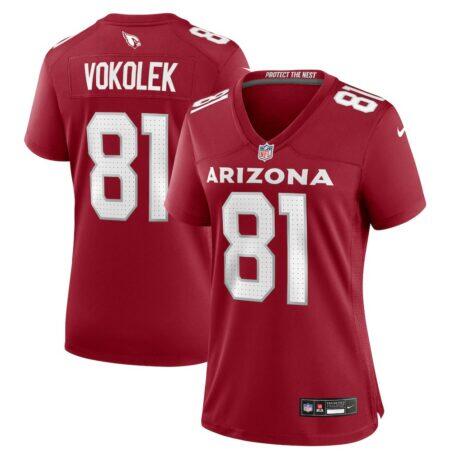 Travis Vokolek Arizona Cardinals Nike Women's Game Jersey - - Front View
