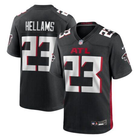 DeMarcco Hellams Atlanta Falcons Nike Team Game Jersey - Black - Front View