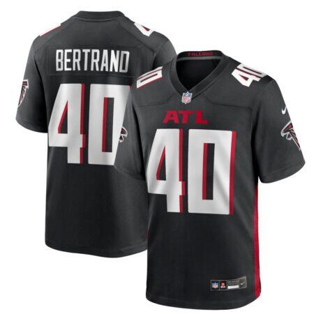 JD Bertrand Atlanta Falcons Nike Team Game Jersey - Black - Front View
