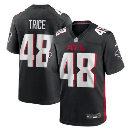 Bralen Trice Atlanta Falcons Nike Team Game Jersey - Black - Front View