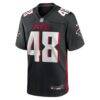 Bralen Trice Atlanta Falcons Nike Team Game Jersey - Black - Side View